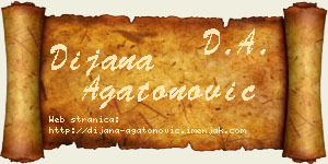Dijana Agatonović vizit kartica
